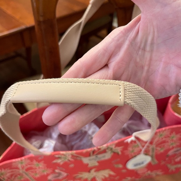 NWT Spartina Shopper Tote Lowcountry Fauna Red - Picture 12 of 15